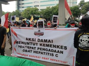DAA stock-out protest rally in Jakarta