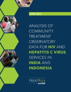 Analysis of Community Treatment Observatory Data for HIV and Hepatitis C Virus Services in India and Indonesia